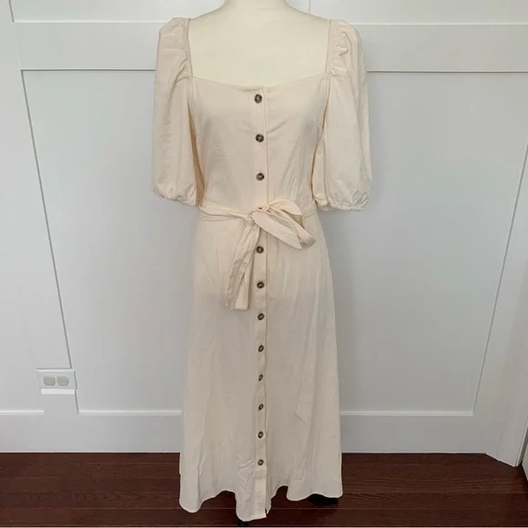 H&M Dresses Hm Button Front Maxi Dress Medium Poshmark